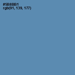 #5B8BB1 - Hippie Blue Color Image