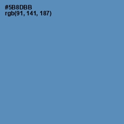 #5B8DBB - Hippie Blue Color Image