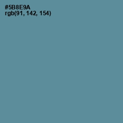 #5B8E9A - Smalt Blue Color Image