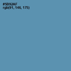 #5B92AF - Hippie Blue Color Image