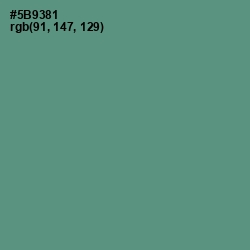 #5B9381 - Smalt Blue Color Image