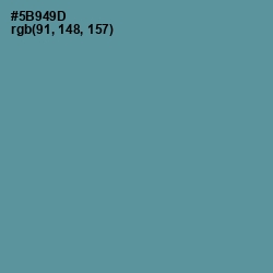 #5B949D - Smalt Blue Color Image