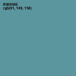 #5B959E - Smalt Blue Color Image