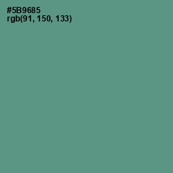 #5B9685 - Smalt Blue Color Image