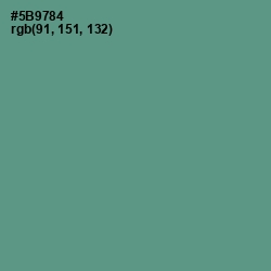 #5B9784 - Smalt Blue Color Image