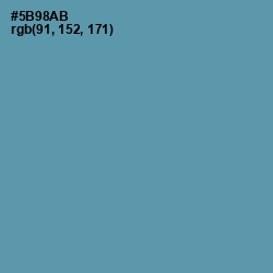 #5B98AB - Hippie Blue Color Image