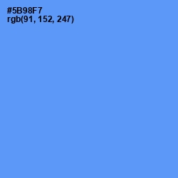 #5B98F7 - Cornflower Blue Color Image