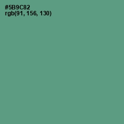 #5B9C82 - Smalt Blue Color Image