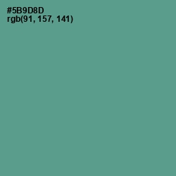 #5B9D8D - Smalt Blue Color Image