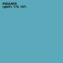 #5BAABB - Fountain Blue Color Image