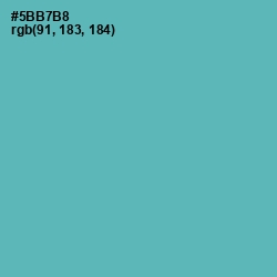 #5BB7B8 - Fountain Blue Color Image