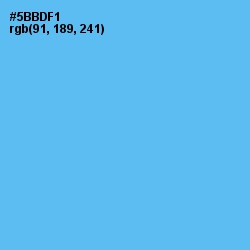 #5BBDF1 - Picton Blue Color Image