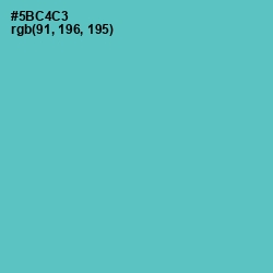 #5BC4C3 - Downy Color Image