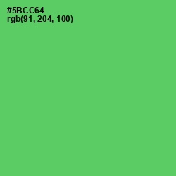 #5BCC64 - Emerald Color Image