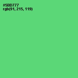 #5BD777 - Emerald Color Image