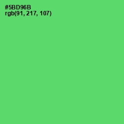 #5BD96B - Emerald Color Image