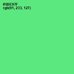#5BE97F - Pastel Green Color Image