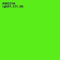 #5BED1A - Bright Green Color Image