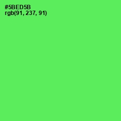 #5BED5B - Screamin' Green Color Image