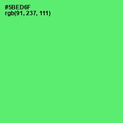 #5BED6F - Screamin' Green Color Image