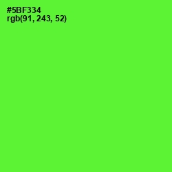 #5BF334 - Bright Green Color Image