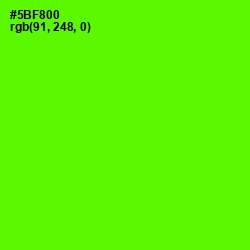 #5BF800 - Bright Green Color Image