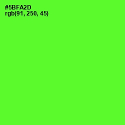 #5BFA2D - Bright Green Color Image