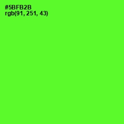 #5BFB2B - Bright Green Color Image