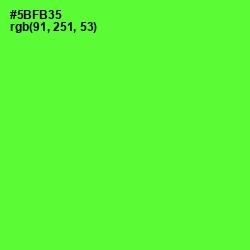 #5BFB35 - Bright Green Color Image