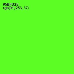 #5BFD25 - Bright Green Color Image