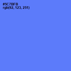 #5C7BFB - Royal Blue Color Image