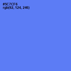 #5C7CF6 - Royal Blue Color Image