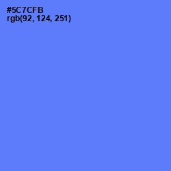 #5C7CFB - Royal Blue Color Image