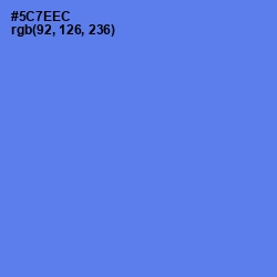 #5C7EEC - Royal Blue Color Image