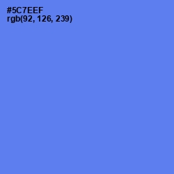 #5C7EEF - Royal Blue Color Image