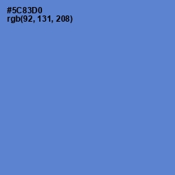 #5C83D0 - Havelock Blue Color Image