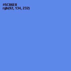 #5C86E8 - Cornflower Blue Color Image