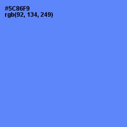 #5C86F9 - Cornflower Blue Color Image