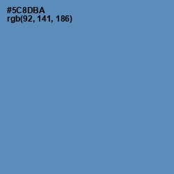 #5C8DBA - Hippie Blue Color Image