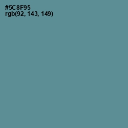 #5C8F95 - Smalt Blue Color Image