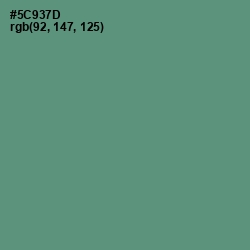 #5C937D - Spring Leaves Color Image