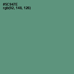 #5C947E - Spring Leaves Color Image