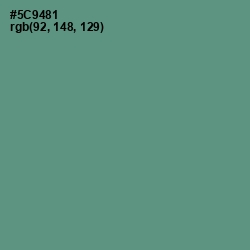 #5C9481 - Smalt Blue Color Image