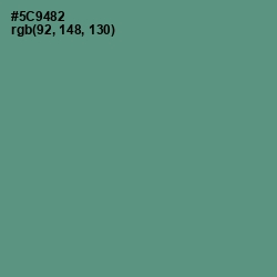 #5C9482 - Smalt Blue Color Image