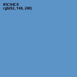 #5C94C8 - Havelock Blue Color Image