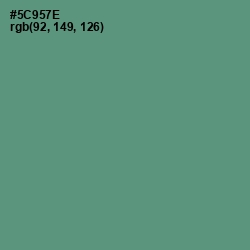 #5C957E - Spring Leaves Color Image
