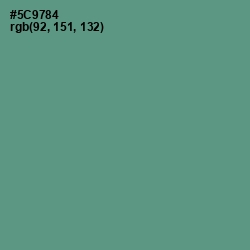 #5C9784 - Smalt Blue Color Image