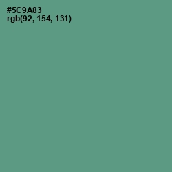 #5C9A83 - Smalt Blue Color Image