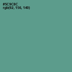 #5C9C8C - Smalt Blue Color Image