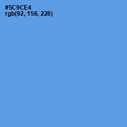 #5C9CE4 - Cornflower Blue Color Image